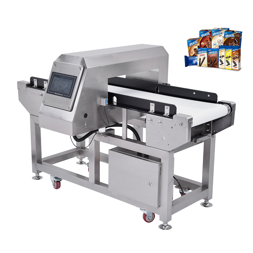 Rilevatore metallico per imballaggi in alluminio in alluminio ， rivelatore di metalli al cioccolato ， metal detector per l'industria alimentare