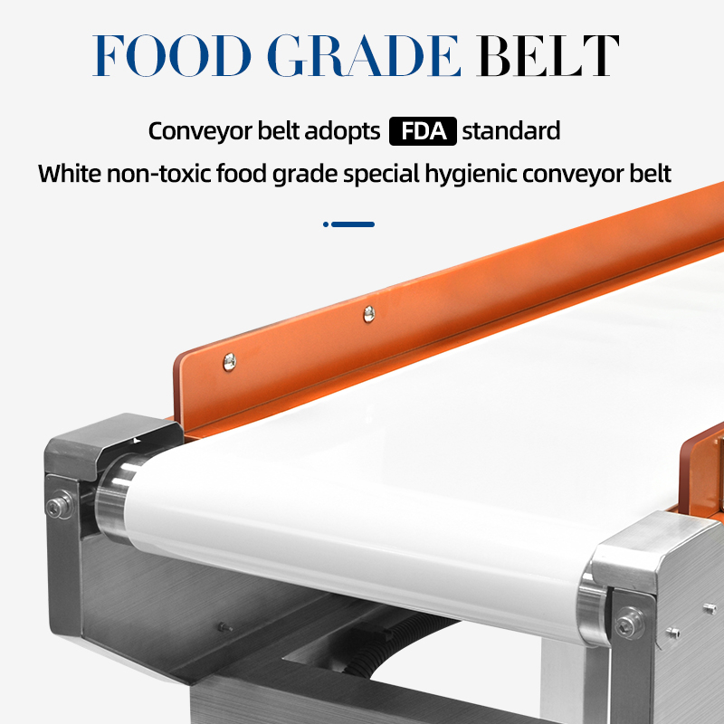 Metal detector per nastri trasportatori per uso alimentare per l'industria alimentare