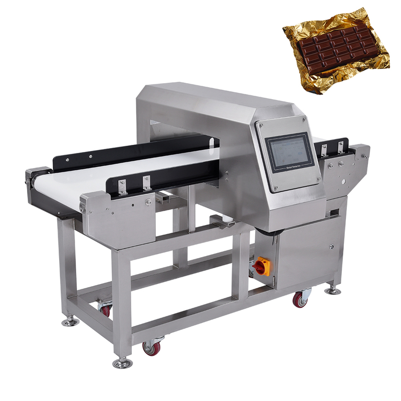 Rilevatore metallico per imballaggi in alluminio in alluminio ， rivelatore di metalli al cioccolato ， metal detector per l'industria alimentare